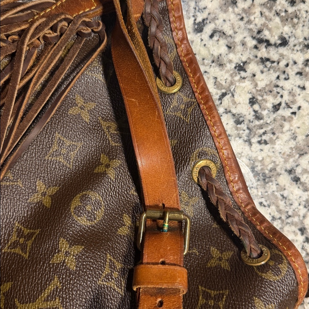 Louis Vuitton Brown Monogram Fringe Bucket Hobo - Picture 14 of 16